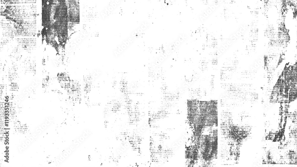 Fototapeta premium Newspaper paper grunge vintage old aged texture background. Newspaper with old grunge vintage unreadable paper texture background. Vector white and black newspaper paper grunge. 