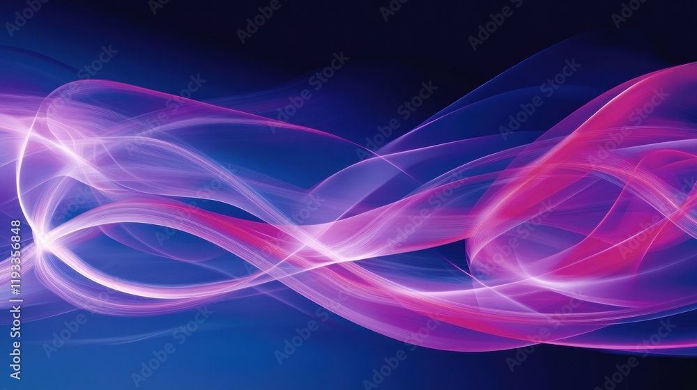 Naklejka premium Abstract pink and blue wave background.