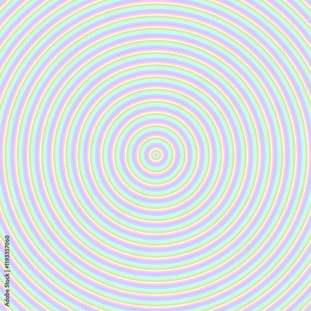 concentric circles in pastel rainbow colors creating a hypnotic effect concentric circles in pastel rainbow colors creating a hypnotic effect