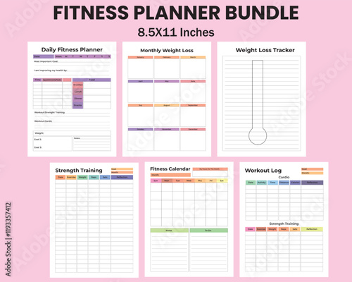 Fitness Planner Bundle