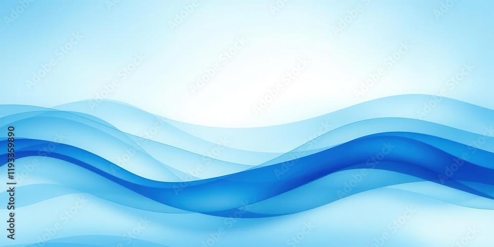 Abstract Blue Wave Background Design for Presentations and Websites