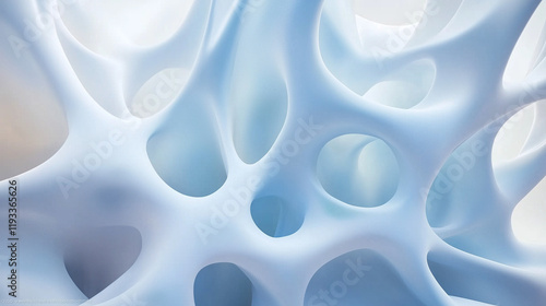 Wallpaper Mural Colorful abstract 3d background in white and blue Torontodigital.ca