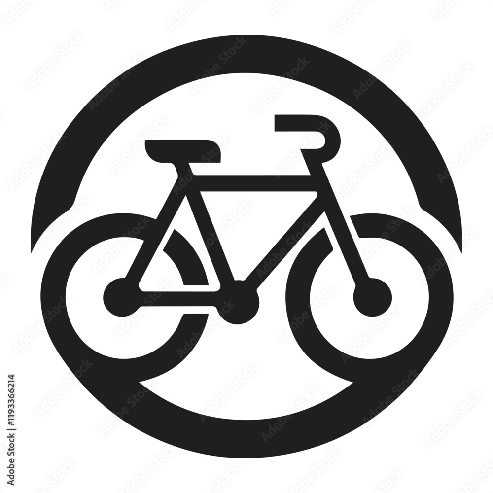 Bicycle silhouette vector illustration Bicycle silhouette vector illustration