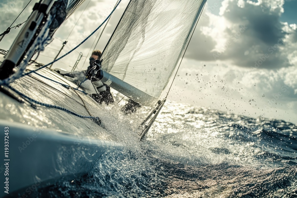 Naklejka premium Sailing