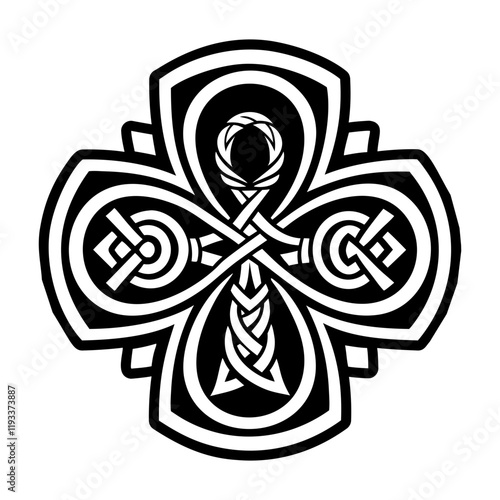 Filled style icon of ankh symbol photo