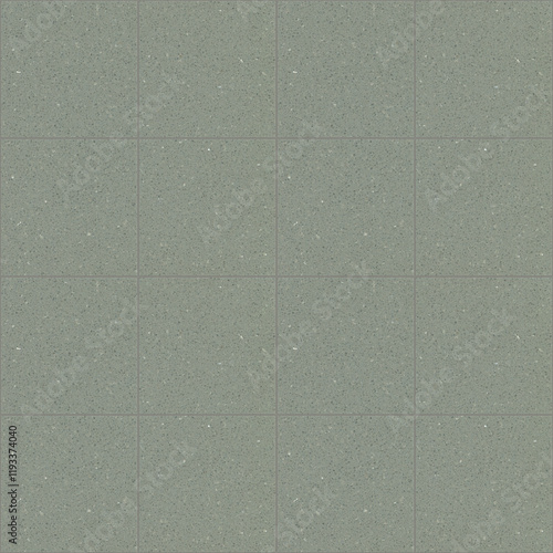 Green-Gray Ceramic Tile Texture with Uniform Square Design. Seamless pattern photo