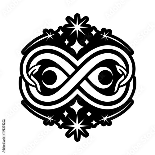 Endlessness symbol icon designed in solid style