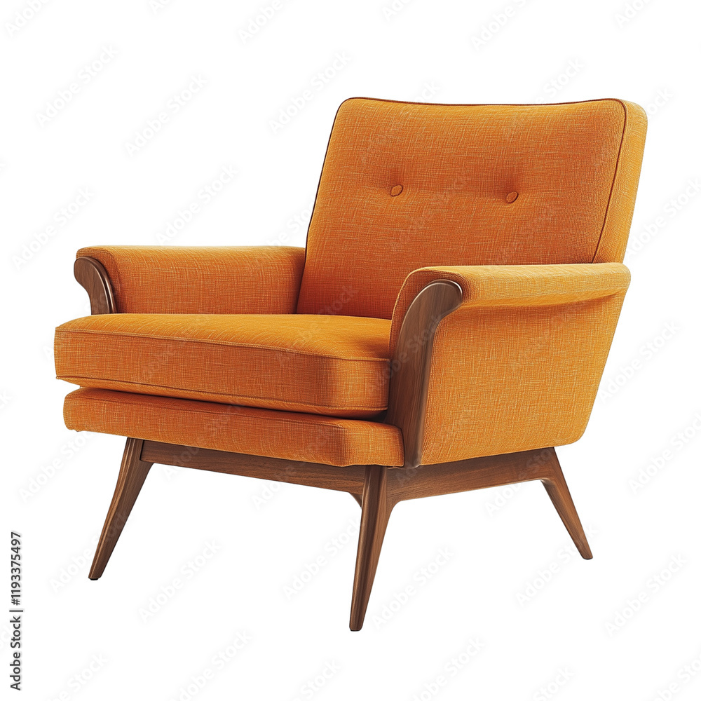 Naklejka premium A modern armchair isolated on transparent background