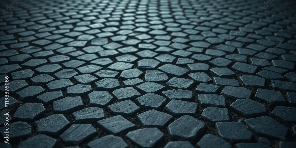 Irregular Stone Pavement Texture Dark Grey Cobblestone Road Surface Irregular Stone Pavement Texture Dark Grey Cobblestone Road Surface