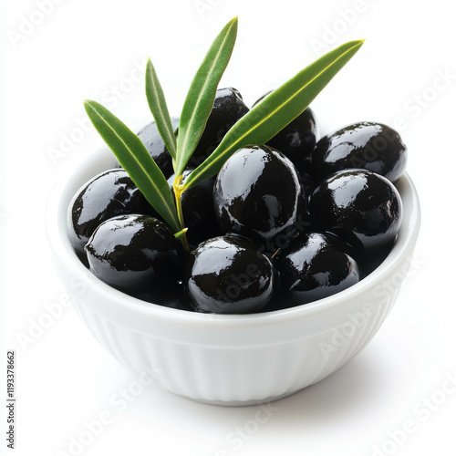 Black Olives Isolated