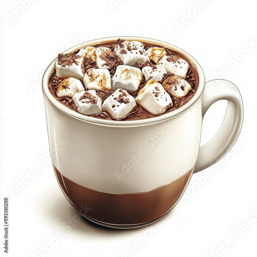 Hot Chocolate Cup Isolated