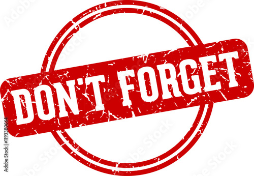 don't forget stamp