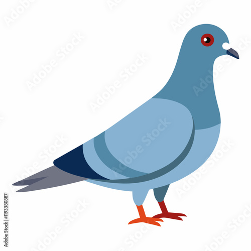 new pigeon vector icon on white background