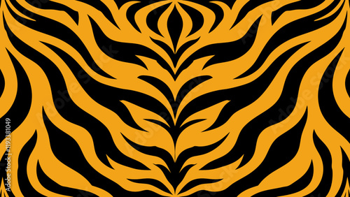 Seamless tiger skin pattern. Animal skin texture. Abstract background.