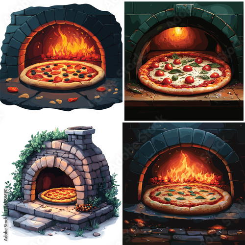 pizza on the grill, pizza on the stove, pizza in the oven