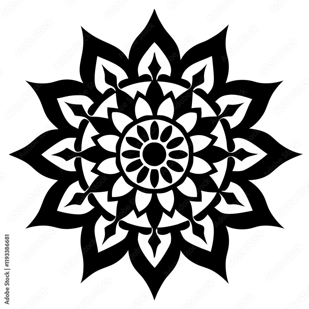 Simple mandala silhouette vector Art design, Floral mandala Illustration, ornament, flower, design, outline, template, pattern, ethnic. mandala design for invitation card, coloring book. Simple mandala silhouette vector Art design, Floral mandala Illustration, ornament, flower, design, outline, template, pattern, ethnic. mandala design for invitation card, coloring book.