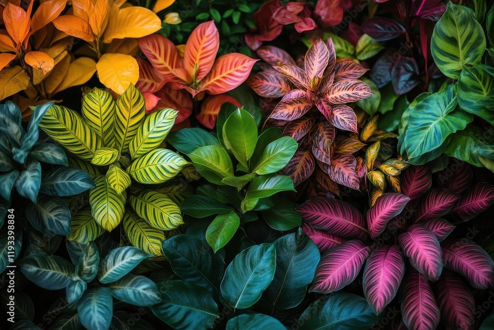 lush color-toned jungle foliage serving as a vibrant background, showcasing an array of tropical plants, invoking a sense of adventure and natural beauty lush color-toned jungle foliage serving as a vibrant background, showcasing an array of tropical plants, invoking a sense of adventure and natural beauty