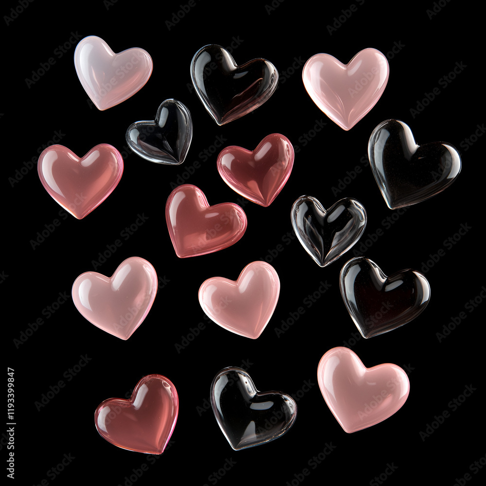 Obraz premium valentine hearts background
