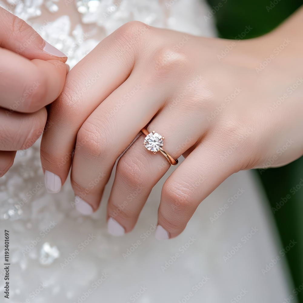 A close-up of a wedding ring being gently placed on the bride's finger, capturing a beautifully intimate and emotional moment during the ceremony. A close-up of a wedding ring being gently placed on the bride's finger, capturing a beautifully intimate and emotional moment during the ceremony.