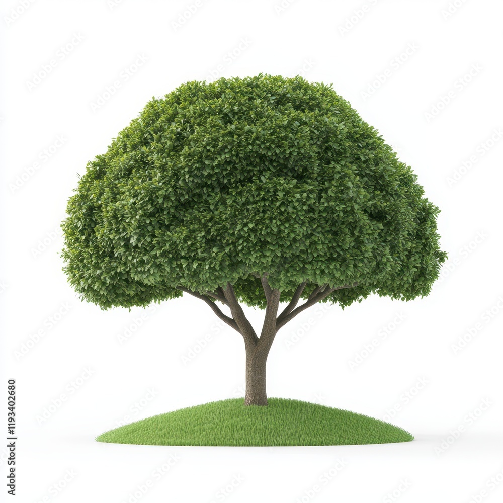 A detailed view of a solitary tree standing on a small island, surrounded by lush green grass and water, showcasing nature's serenity and beauty. A detailed view of a solitary tree standing on a small island, surrounded by lush green grass and water, showcasing nature's serenity and beauty.