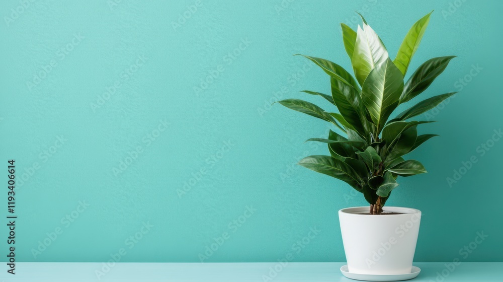 A green plant is elegantly displayed in a simple white pot, enhancing the aesthetic of the space with its fresh and vibrant appearance. A green plant is elegantly displayed in a simple white pot, enhancing the aesthetic of the space with its fresh and vibrant appearance.