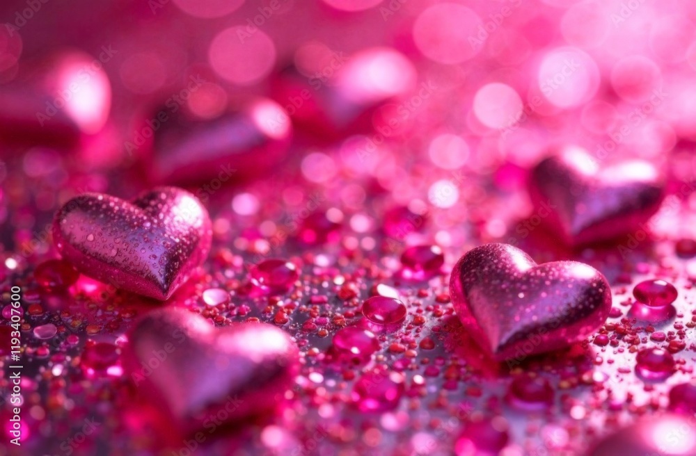 Pink heart on pink background. Wide banner. Copy space. Pink heart on pink background. Wide banner. Copy space.
