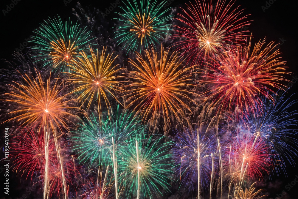 fireworks in the night sky fireworks in the night sky