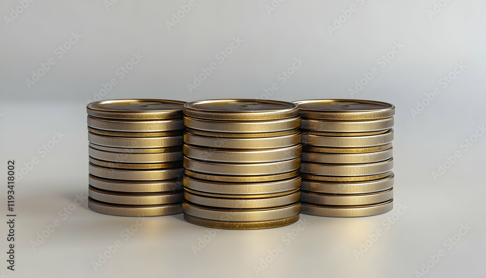 Coin stack finance concept, money concept Coin stack finance concept, money concept