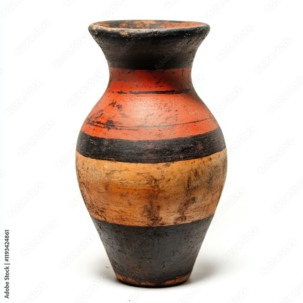 A large vase featuring striking brown and black stripes, elegantly designed to enhance any decor with its unique artistic flair. A large vase featuring striking brown and black stripes, elegantly designed to enhance any decor with its unique artistic flair.
