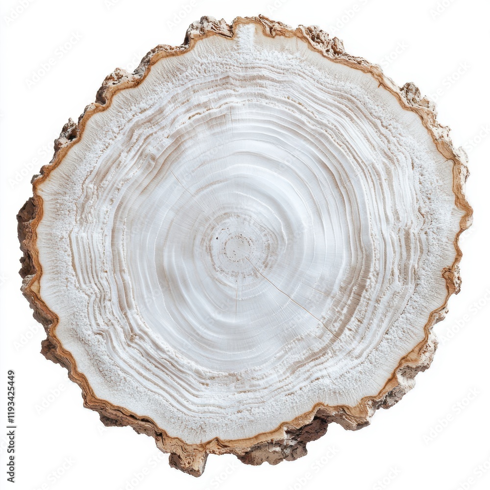 Arafed wood slice elegantly displayed on a pristine white background, showcasing its natural texture and unique patterns. Arafed wood slice elegantly displayed on a pristine white background, showcasing its natural texture and unique patterns.