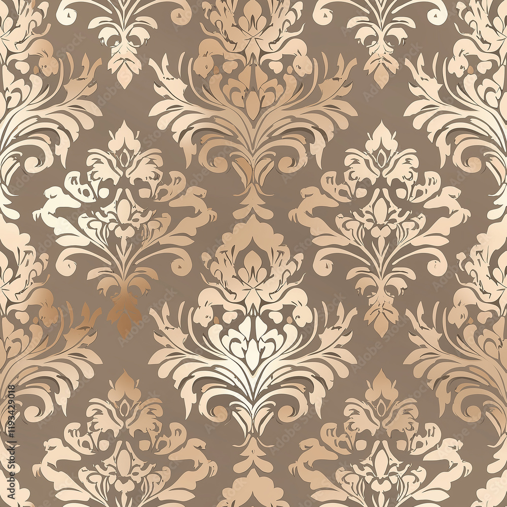 Elegant damask seamless pattern fabric motifs interior decor textiles home design warm tones sophisticated woven design Elegant damask seamless pattern fabric motifs interior decor textiles home design warm tones sophisticated woven design