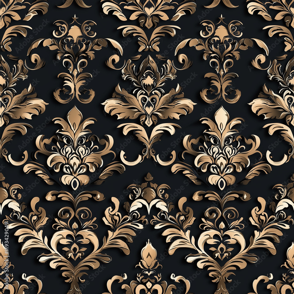 Woven damask seamless pattern motifs for elegant fabric designs luxurious home decor digital textiles rich color palette Woven damask seamless pattern motifs for elegant fabric designs luxurious home decor digital textiles rich color palette