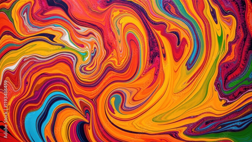 Abstract Swirling Vibrant Hues A Colorful Liquid Art Background Abstract Swirling Vibrant Hues A Colorful Liquid Art Background