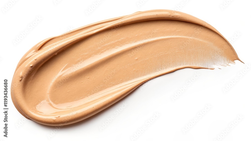 Swirled Beige Foundation Makeup Texture Swatch, Cream, Beauty, Cosmetics Makeup, Cosmetics Swirled Beige Foundation Makeup Texture Swatch, Cream, Beauty, Cosmetics Makeup, Cosmetics