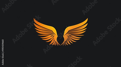 Design a distinctive wing logo that represents your company brand, conveying its unique identity and mission.