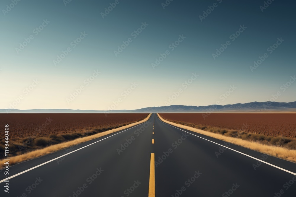 there is a long road that is empty in the middle of the desert there is a long road that is empty in the middle of the desert