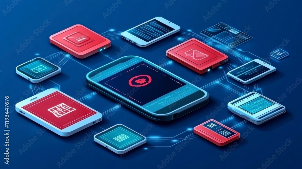 A digital wallet icon encircled by a network of interconnected devices, symbolizing modern connected finance, with clear space for promotional content or logos. A digital wallet icon encircled by a network of interconnected devices, symbolizing modern connected finance, with clear space for promotional content or logos.