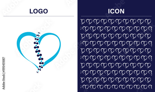 Chiropractic logo and icon design for Chiropractic clinic