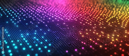 Wallpaper Mural Captivating abstract digital featuring a vibrant display of pulsing neon lights dynamic geometric patterns and a mesmerizing chromatic spectrum Torontodigital.ca