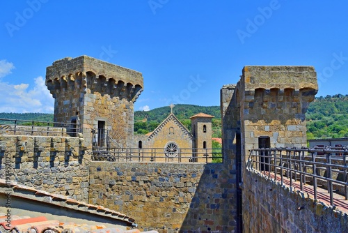 landscape of the historic center of Bolsena, a medieval village in Viterbo, Lazio, Italy photo