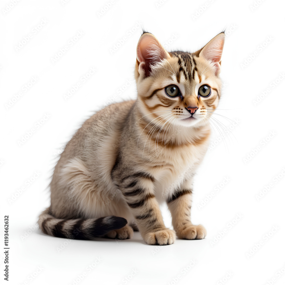 Obraz premium british cat isolated on white background