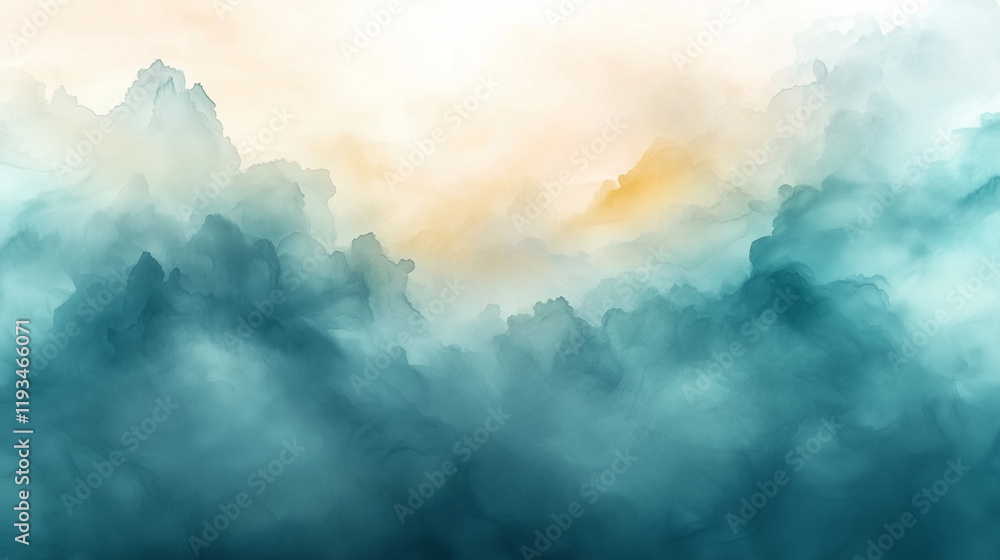 A soothing abstract background with watercolor textur A soothing abstract background with watercolor textur
