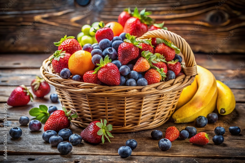 Fresh Fruit Basket: Healthy Snack for Athletes, Delicious Summer Treat Fresh Fruit Basket: Healthy Snack for Athletes, Delicious Summer Treat