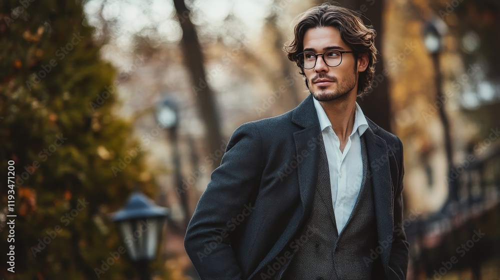A successful male professional stands confidently in an outdoor setting, his sophisticated attire and confident demeanor exuding an aura of success. A successful male professional stands confidently in an outdoor setting, his sophisticated attire and confident demeanor exuding an aura of success.