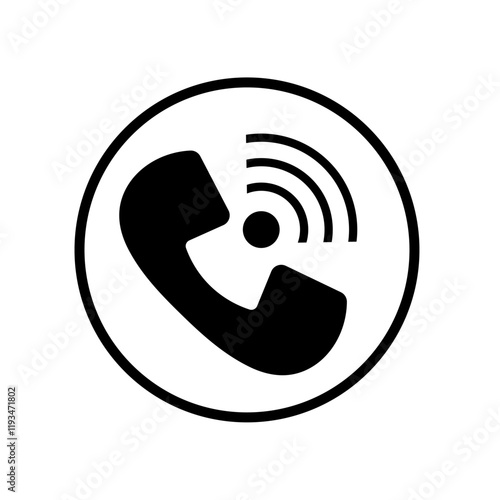 Telephone Call icon for design, easily editable. 