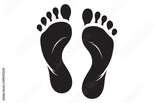 Footprints vector