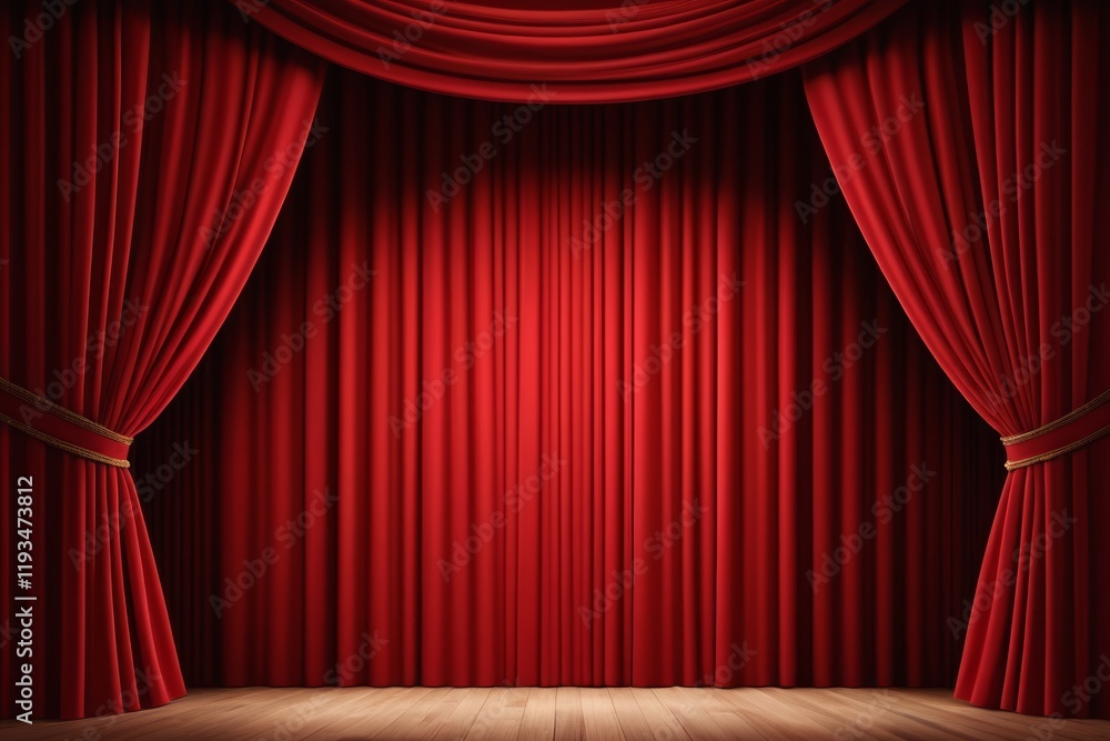 custom made wallpaper toronto digitala red curtain with a wooden floor and a wooden floor