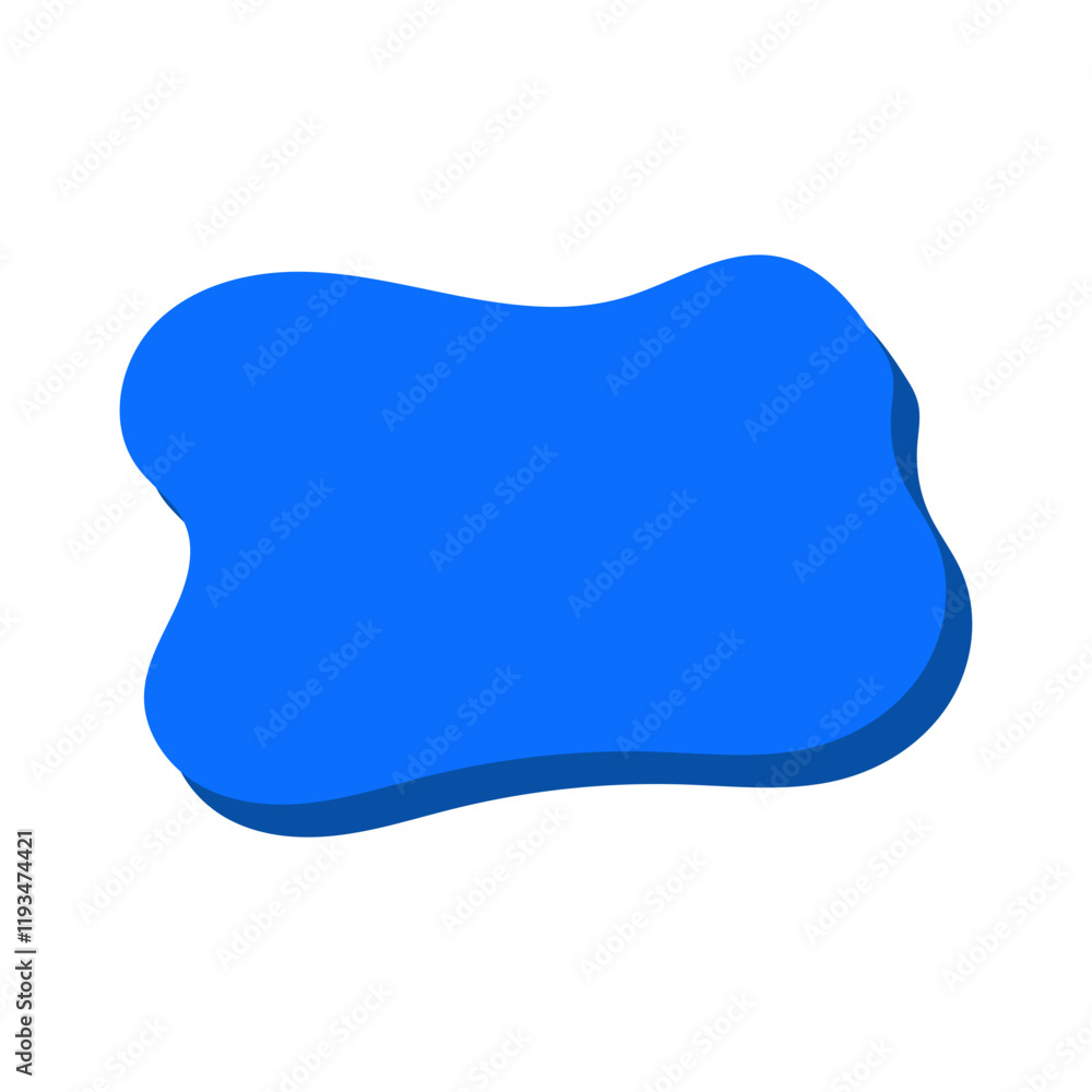 blue shape with shadow blue shape with shadow