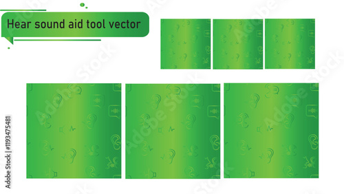 Hear sound aid tool vector