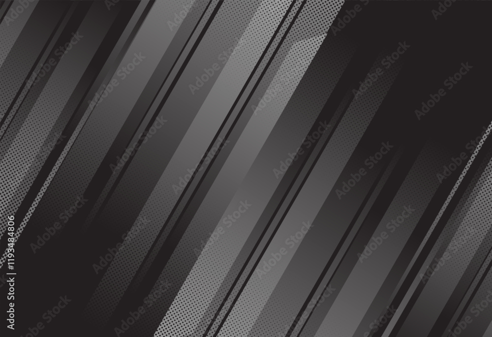 Obraz premium silver background with abstract diagonal slash pattern and halftone texture